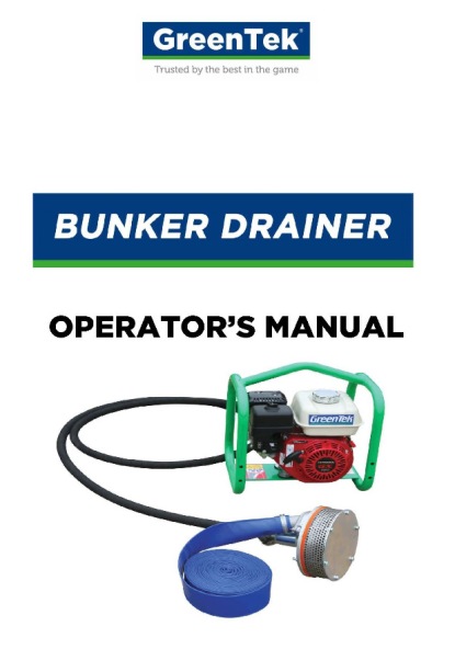 Bunker Drainer Operator's Manual
