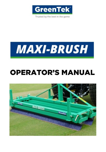 Maxi-Brush Operator's Manual
