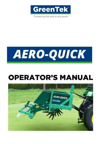 Aero-Quick Operator's Manual