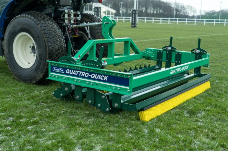 4-in-1 Implement System for natural and synthetic turf